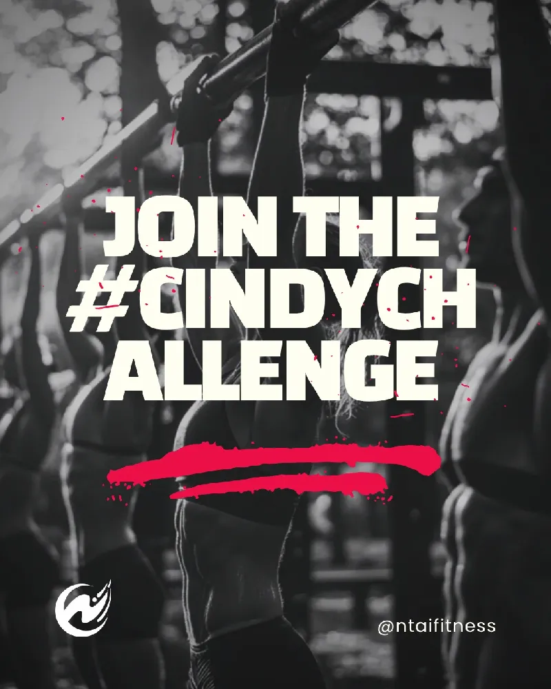 motivational graphic with “Join the #CindyChallenge” button